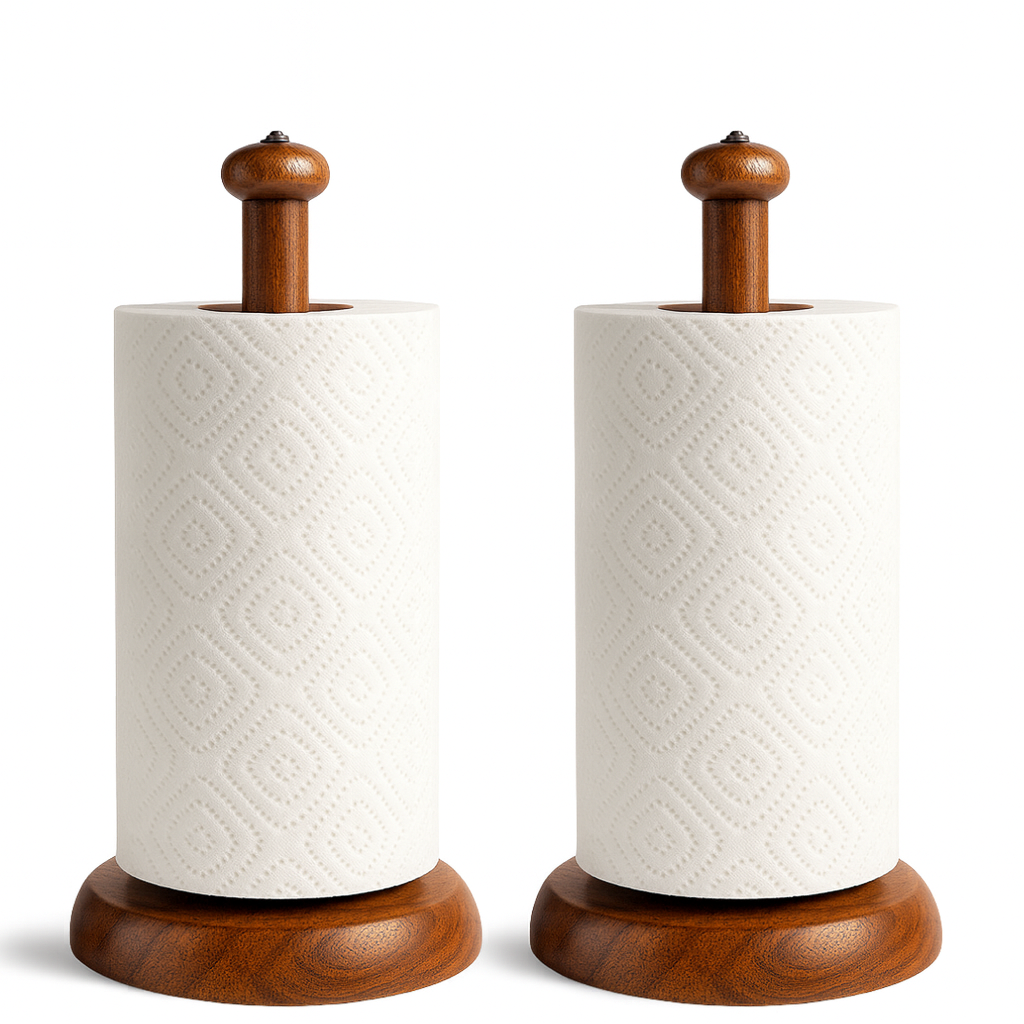 Wooden Tissue Holder for Kitchen – Handcrafted by Vintageware® (Gem Top)