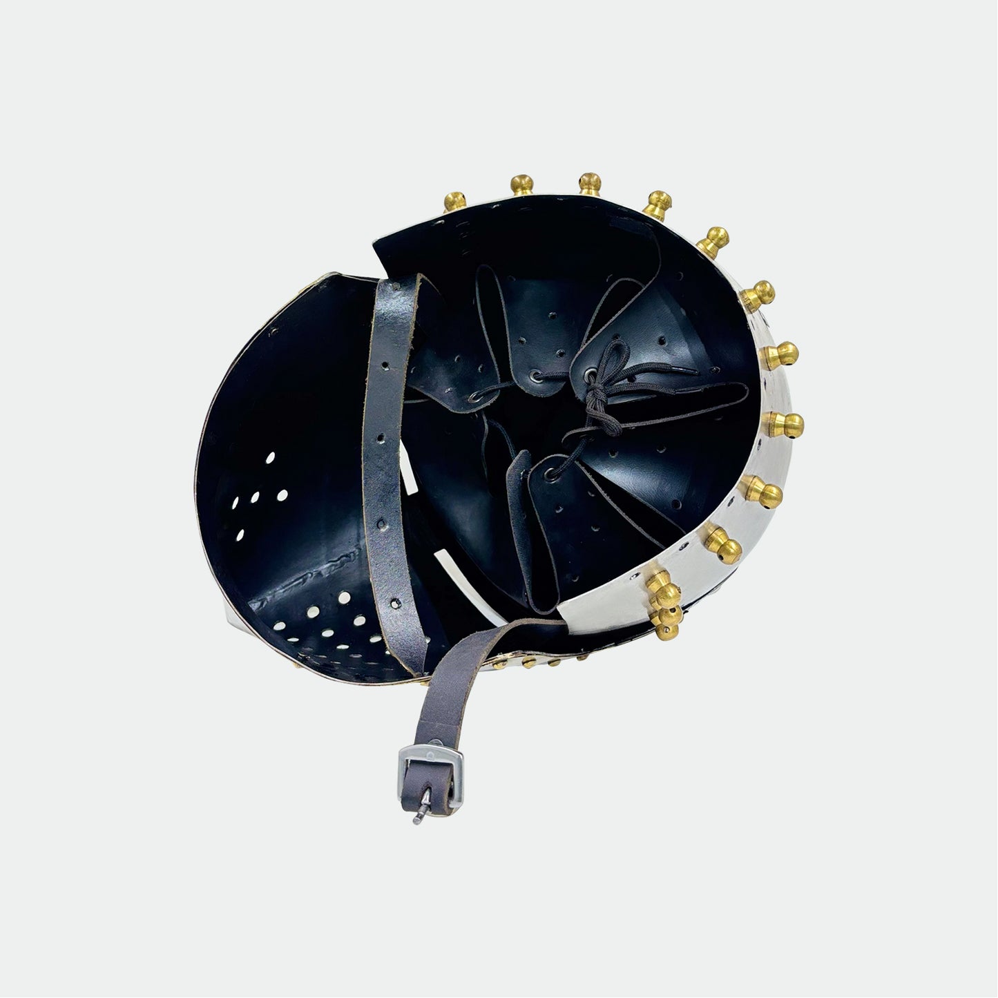 14th Century Pig Face Bascinet Helmet – Hand-Forged Hounskull Knight Armor for LARP, Cosplay, Reenactment & Display (HT-A019)