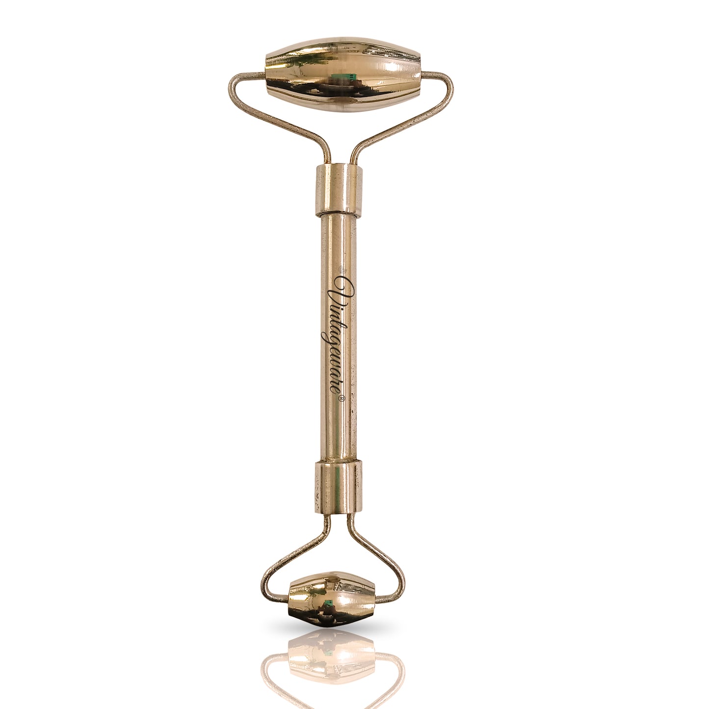 Kansa Face Roller Scraping With Steel Handle - Vintageware