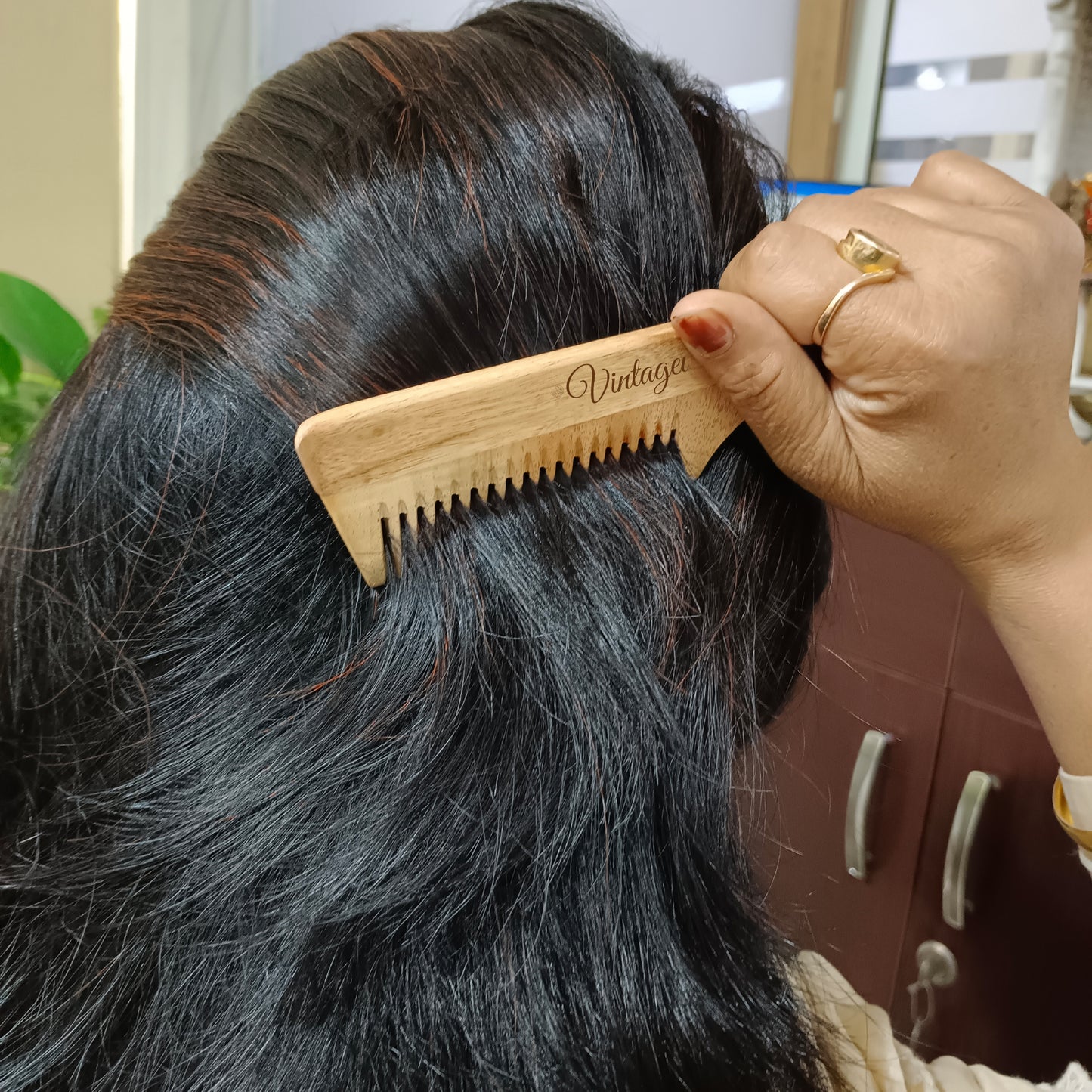 vintageware kacchi neem comb