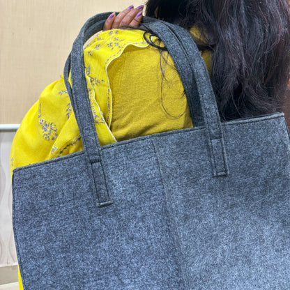 Felt Reusable Shopping Bag, Storage Tote Utility Bag