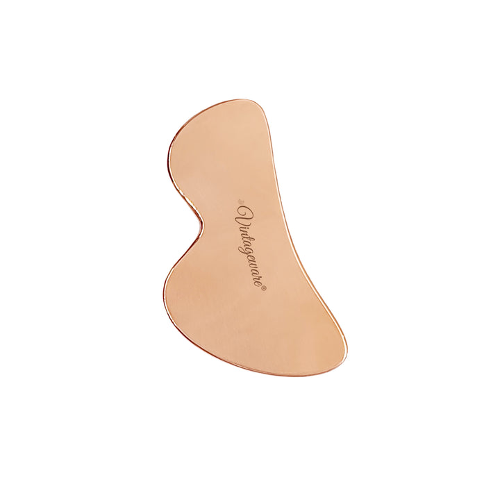b shape copper gua sha for face