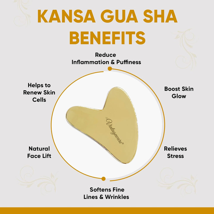 kansa face roller with gua sha