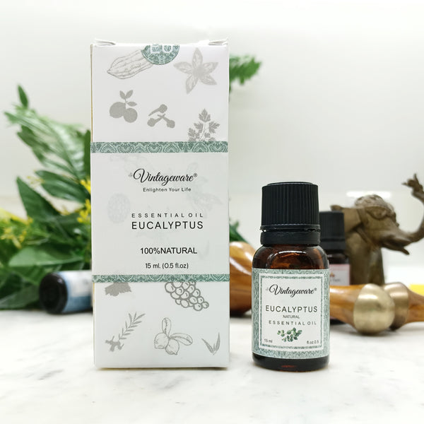 Eucalyptus Oil 100% Pure Natural Essential Oil - 15ml - Vintageware