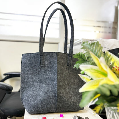 Felt Reusable Shopping Bag, Storage Tote Utility Bag