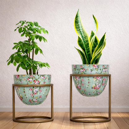 Vintageware® Metal Plant Stand Set for Living Room – Modern Indoor Planter Holder (Buy 1 Set & Get 1 Set Free)