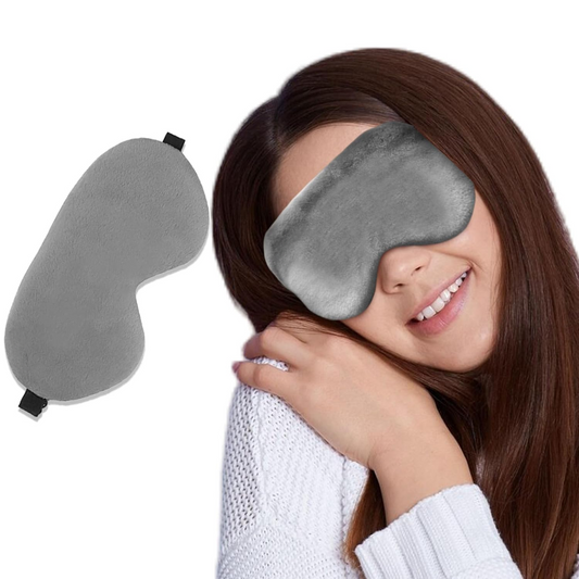 Vintageware® Eye Mask for Sleeping – Super Soft, Adjustable Strap, Light Blocking, Travel Friendly, Comfortable Blindfold for Women & Girls-Grey