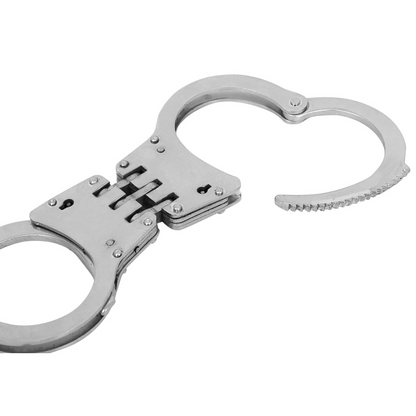Vintageware® Carbon Steel Handcuff – Stainless Steel Design for Fancy Dress, and Pretend Play – Includes Keys, Adjustable (Carbon Steel, Adjustable)