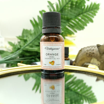 Vintageware® Orange Essential Oil – 100% Pure, Organic & Undiluted | Hydrates Dry Skin, Clears Acne, Reduces Dandruff & Nourishes Hair, 15ml