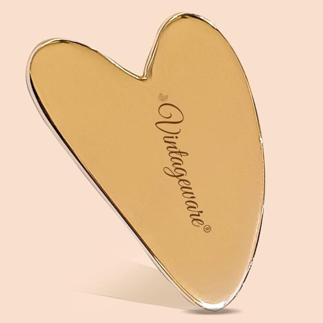 Gua Sha Kansa Facial Massage Tool – Enhance Circulation & Glow