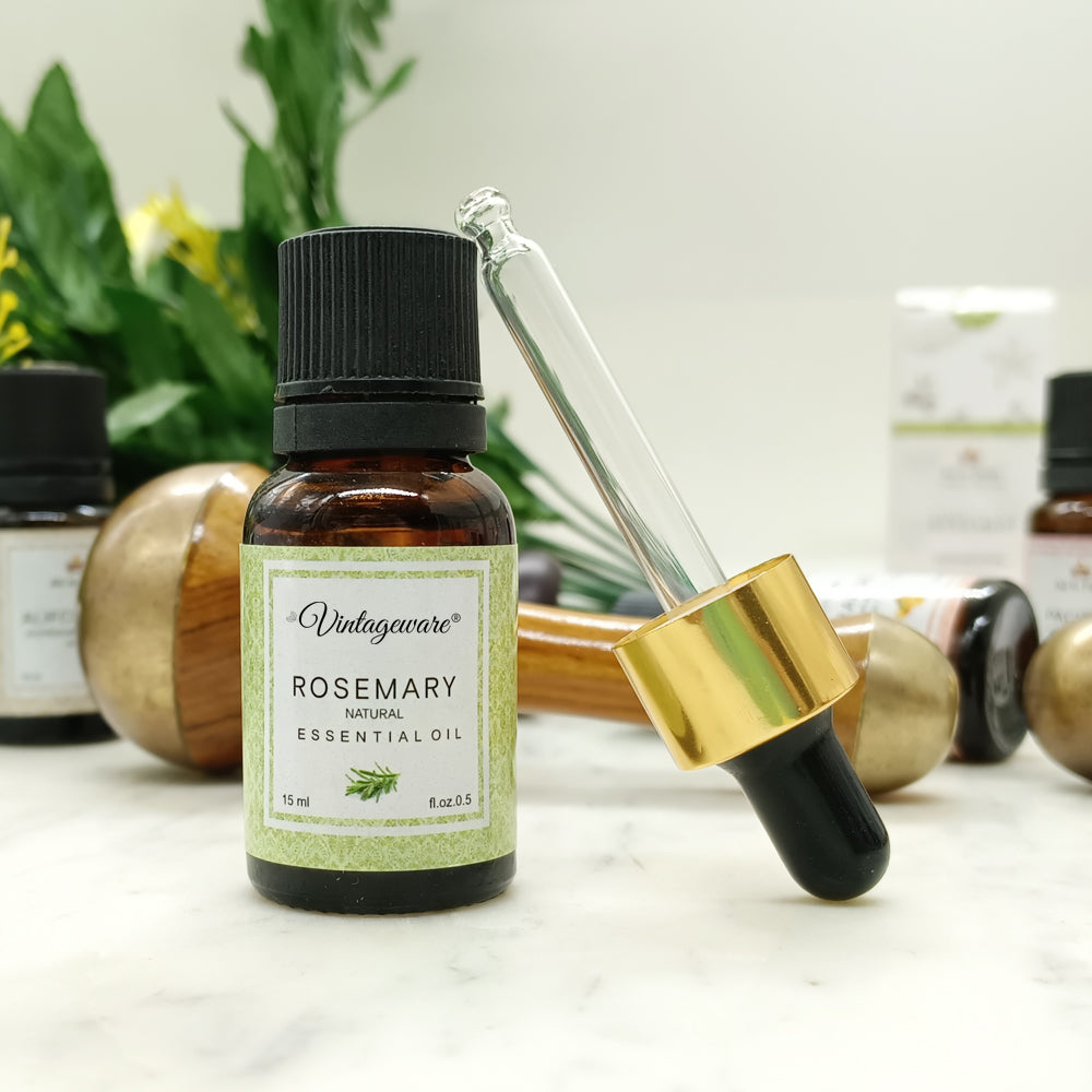 Rosemary Essential Oil for Hair Growth, Organic Rosemary Essential Oil for Healthy Hair - 15ML