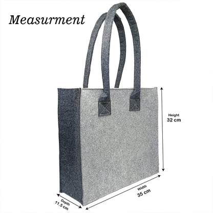 Felt Reusable Shopping Bag, Storage Tote Utility Bag