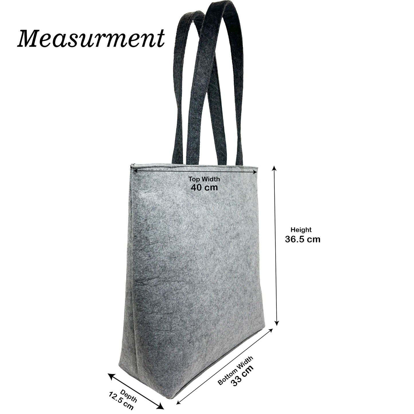 Felt Reusable Shopping Bag, Storage Tote Utility Bag