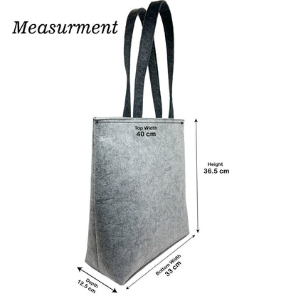 Felt Reusable Shopping Bag, Storage Tote Utility Bag