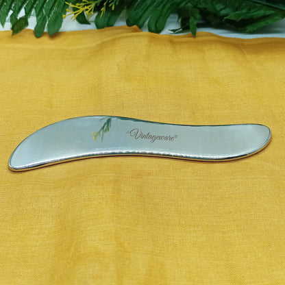 Gua Sha Tool | Vintageware® Stainless Steel Massage Scraper for Face, Neck & Body Pain Relief