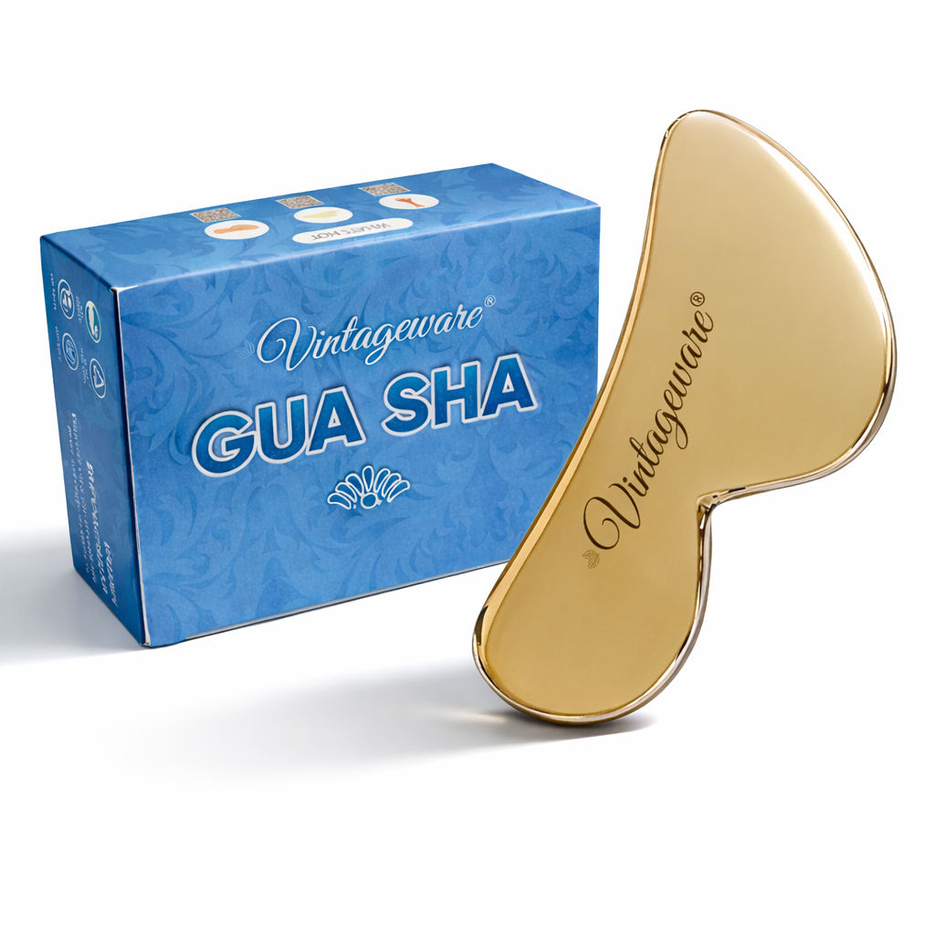 Bronze Kansa Gua Sha B Shaped – Lift & Sculpt