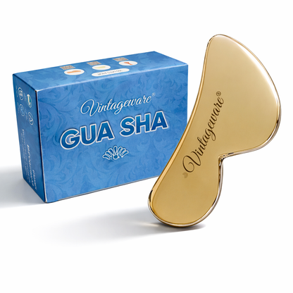 Bronze Kansa Gua Sha B Shaped – Lift & Sculpt
