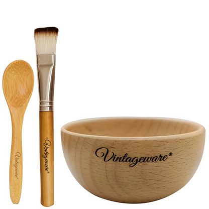 Buy Vintageware® Wooden Bowl and Spoon Set – Handcrafted & Eco-Friendly