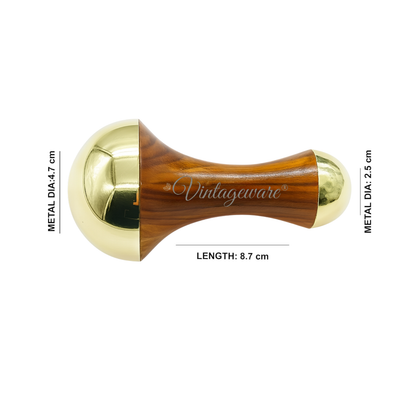 Vintageware® Kansa Wand Double Sided Small – Compact Ayurvedic Beauty Tool for Skin Rejuvenation
