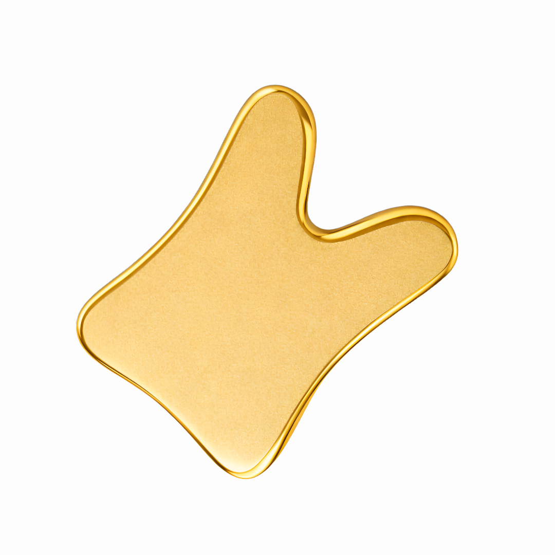 Vintageware® Kansa Gua Sha | Guasha for Face, Neck & Back Massage | Reduces Puffiness, Tightens Skin, Promotes Lymphatic Drainage | Skincare Massager