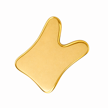 Vintageware® Kansa Gua Sha | Guasha for Face, Neck & Back Massage | Reduces Puffiness, Tightens Skin, Promotes Lymphatic Drainage | Skincare Massager