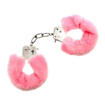 Handcuffs And Blindfold For Couples - Handcuff with Fur & Eye Mask Combo
