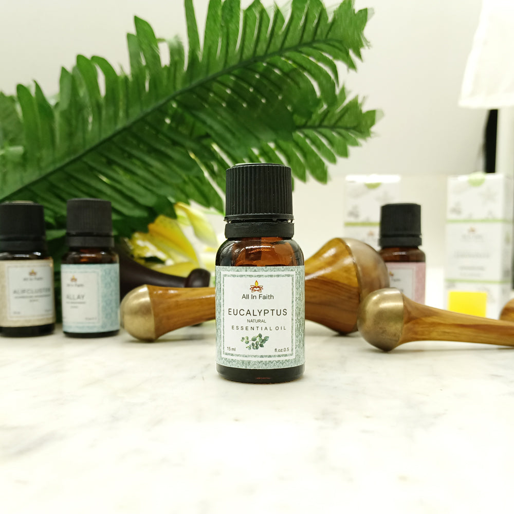 Vintageware® Eucalyptus Essential Oil – 100% Pure Therapeutic Grade | For Aromatherapy, Skin, Hair, Massage, Steam, Diffuser | 15ml