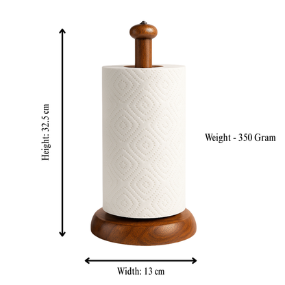 Wooden Tissue Holder for Kitchen – Handcrafted by Vintageware® (Gem Top)