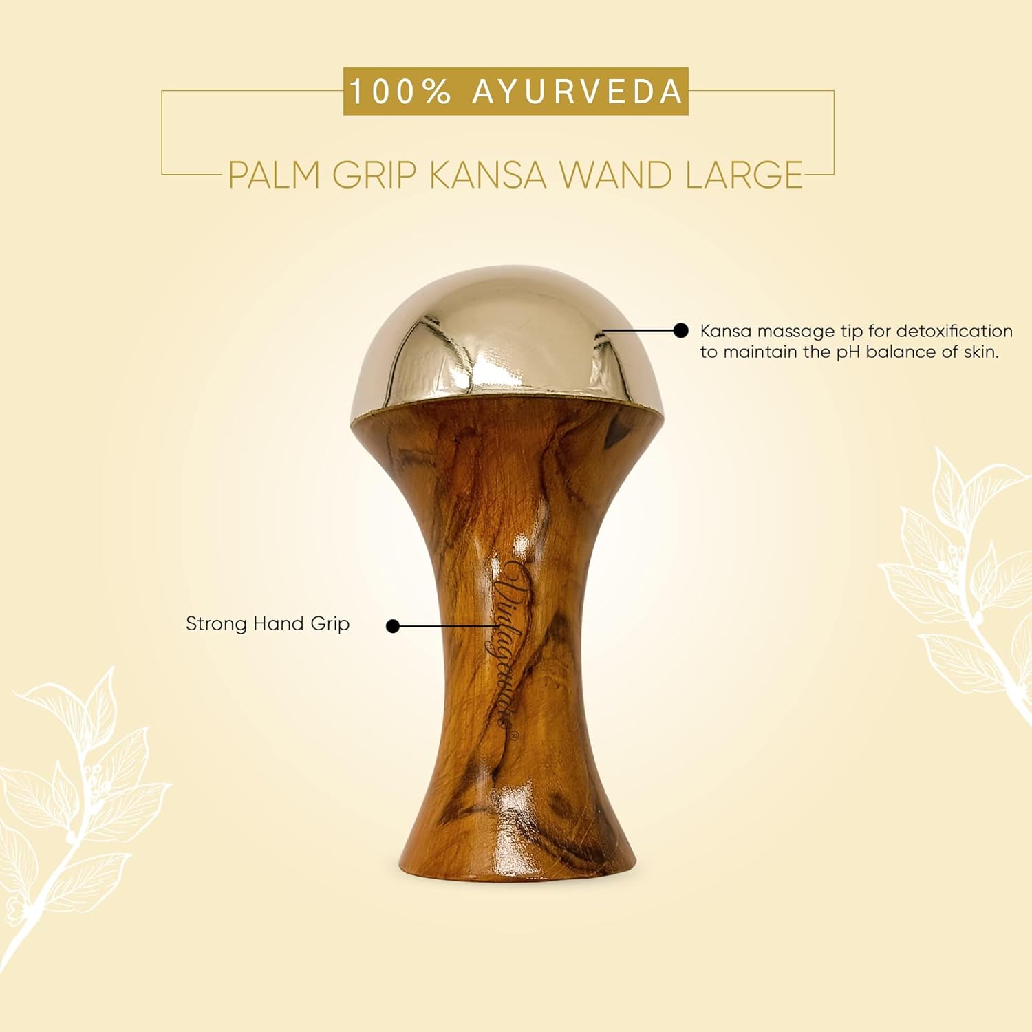 Vintageware® Kansa Wand – crafted from Kansa alloy for deep relaxation and rejuvenation