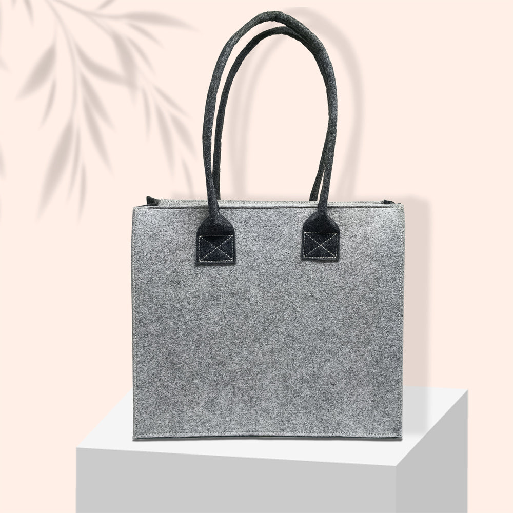 Felt Reusable Shopping Bag, Storage Tote Utility Bag