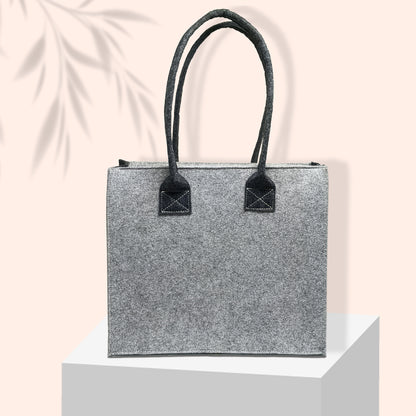 Felt Reusable Shopping Bag, Storage Tote Utility Bag