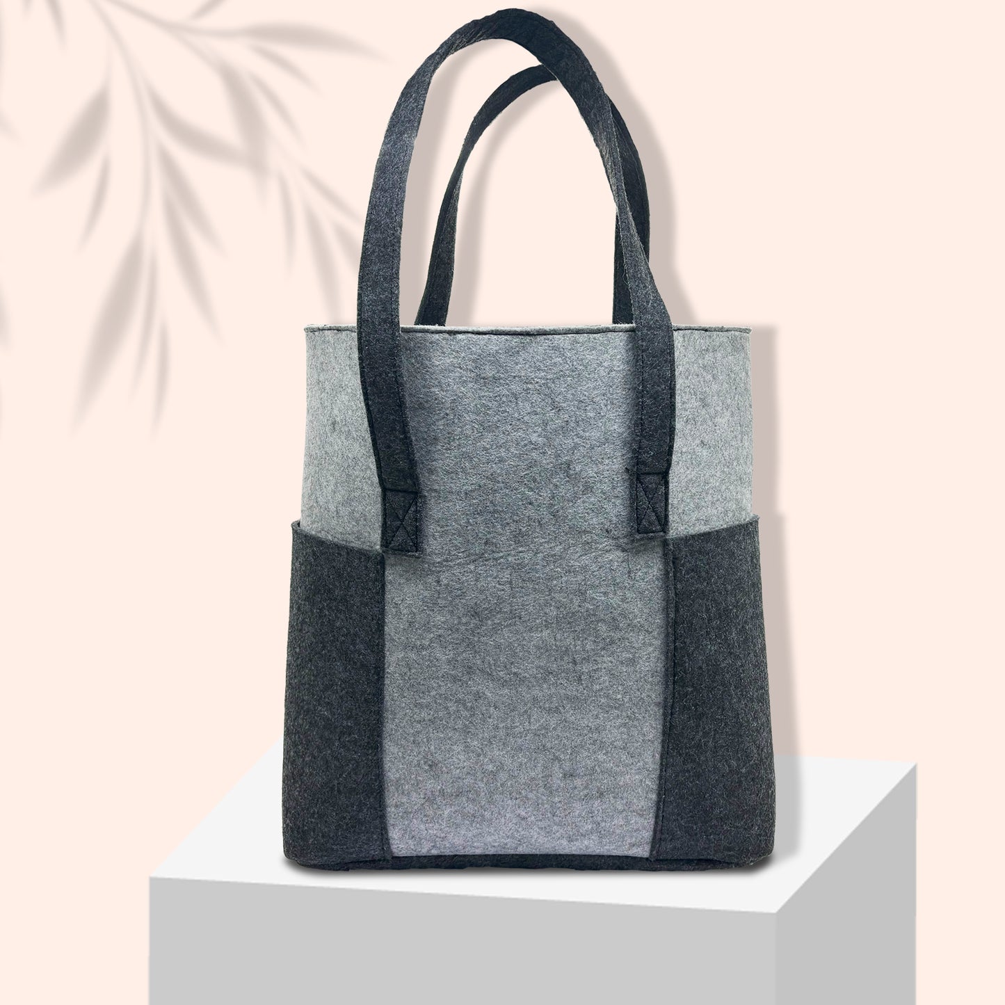 Felt Reusable Shopping Bag, Storage Tote Utility Bag