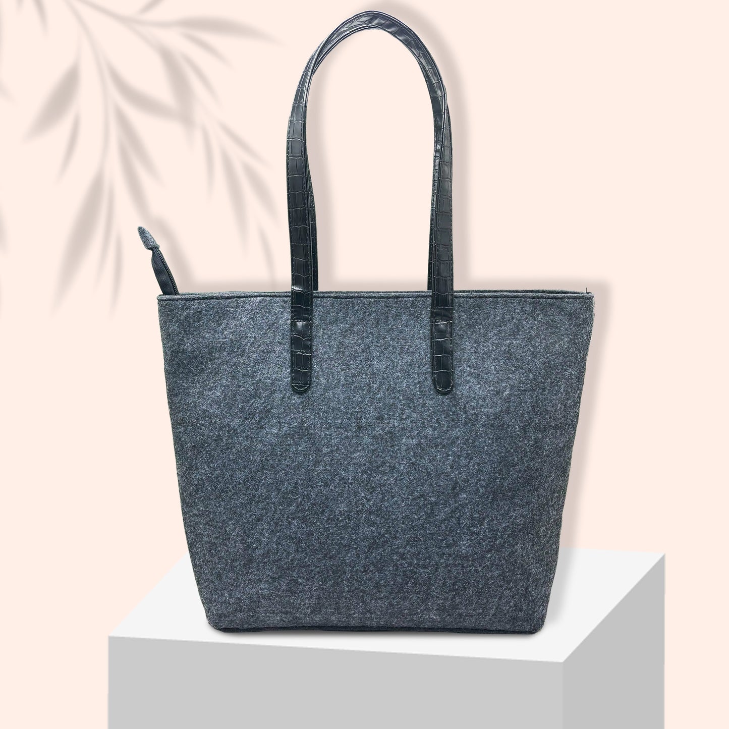 Felt Reusable Shopping Bag, Storage Tote Utility Bag
