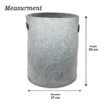 Thick felt laundry hamper bag, dirty clothes bathroom laundry basket
