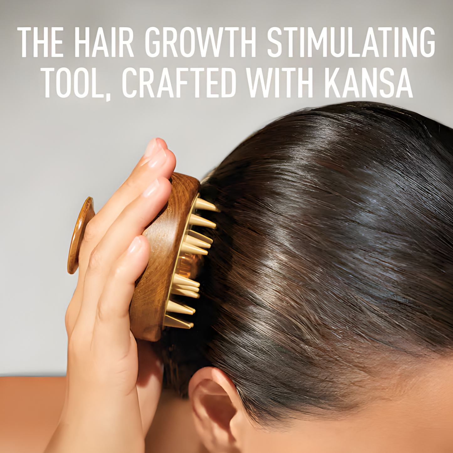 kansa stimulating scalp massage brush