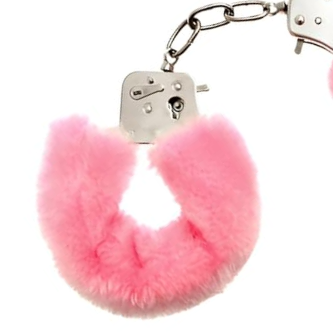 Handcuffs And Blindfold For Couples - Handcuff with Fur & Eye Mask Combo