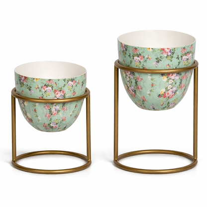 Vintageware® Metal Plant Stand Set for Living Room – Modern Indoor Planter Holder (Buy 1 Set & Get 1 Set Free)