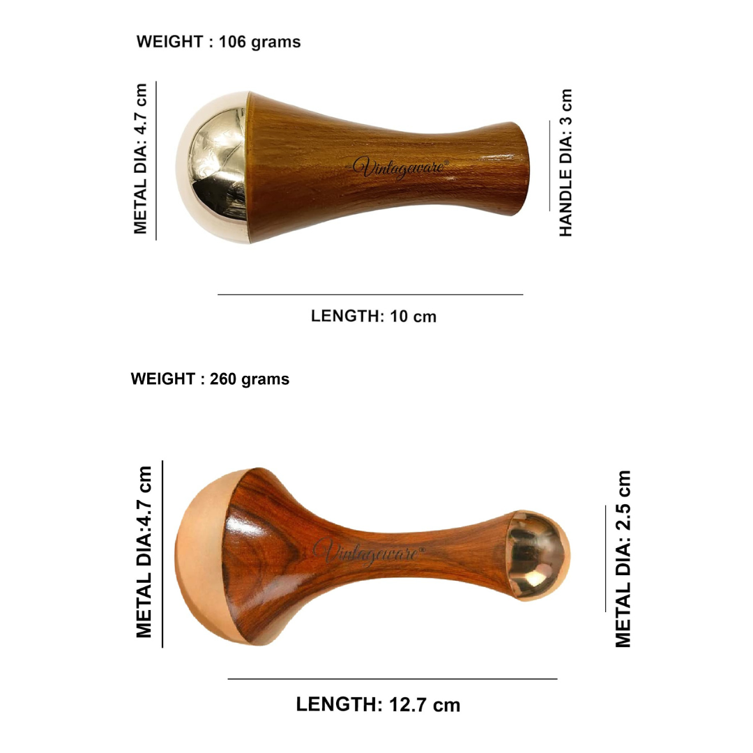 Vintageware® Kansa Wand Combo Pack – Premium Ayurvedic Massagers for Skin & Wellness