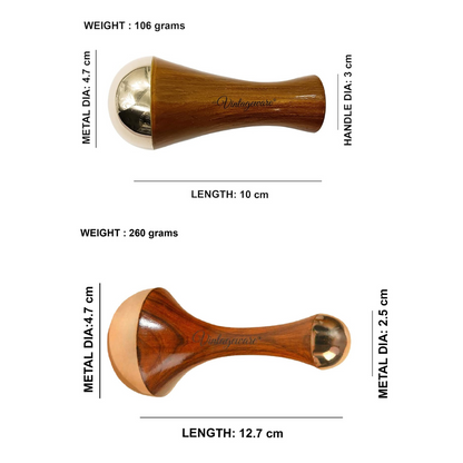 Vintageware® Kansa Wand Combo Pack – Premium Ayurvedic Massagers for Skin & Wellness