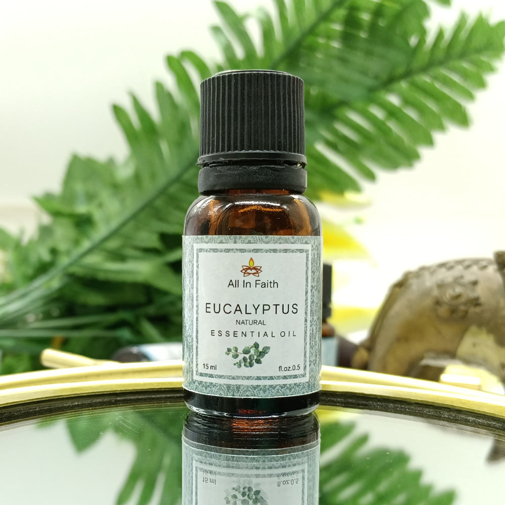 Vintageware® Eucalyptus Essential Oil – 100% Pure Therapeutic Grade | For Aromatherapy, Skin, Hair, Massage, Steam, Diffuser | 15ml