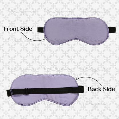 Soft and Comfortable Light Purple Eye Mask for Better Sleep