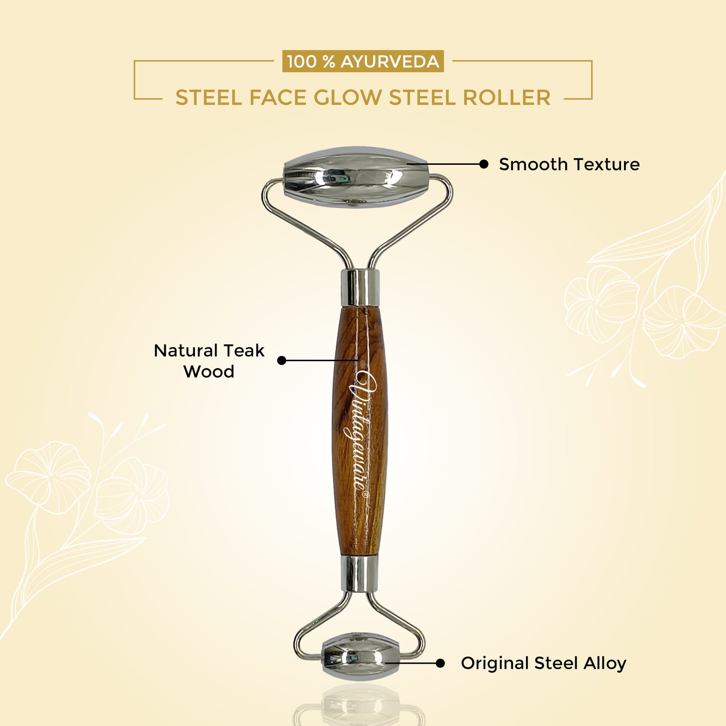 facial roller steel