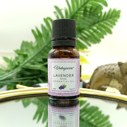 Vintageware® Lavender Essential Oil – 100% Pure, Organic, Undiluted | For Hair Growth, Skin Care, Relaxation & Sleep | Therapeutic Grade, 15ml