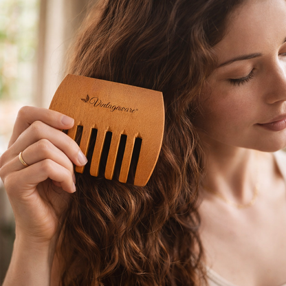 Vintageware® Kacchi Neem Wooden Comb | 100% Natural & Ayurvedic