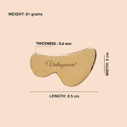 Kansa Gua Sha Face Massage Tool – Vintageware® Ayurvedic Skin Rejuvenation