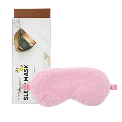 Handcuffs And Blindfold For Couples - Handcuff with Fur & Eye Mask Combo