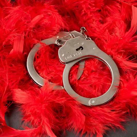 Fifty Shades of Grey Metal Handcuffs Light– Handcuffs For First Night, Lockable Roleplay Restraints