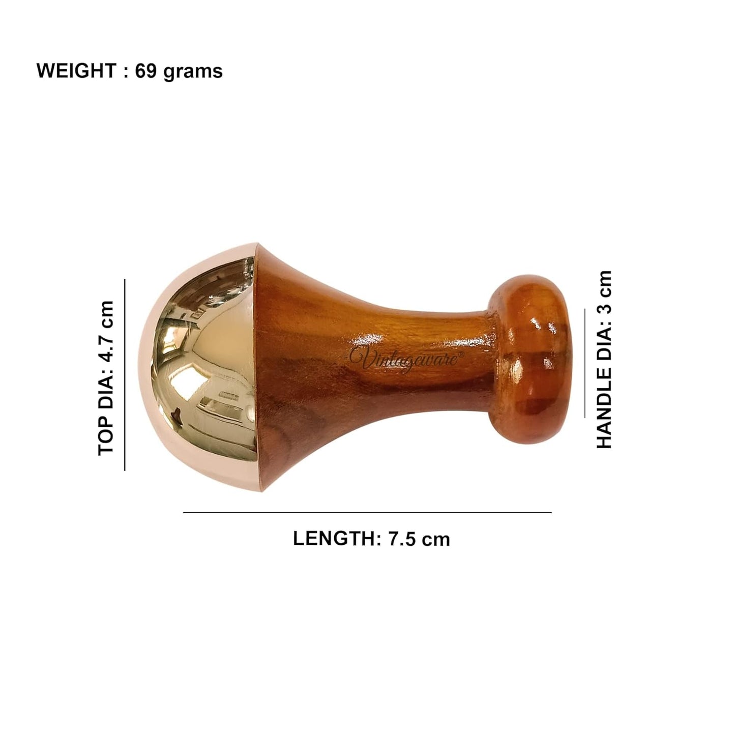 Ayurvedic Kansa Wand Massager – Dual Wand Set for Face, Foot & Body Detox
