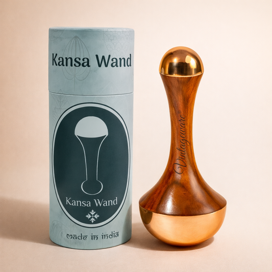 Ayurvedic Dual Kansa Wand – 2-in-1 Face & Body Massager