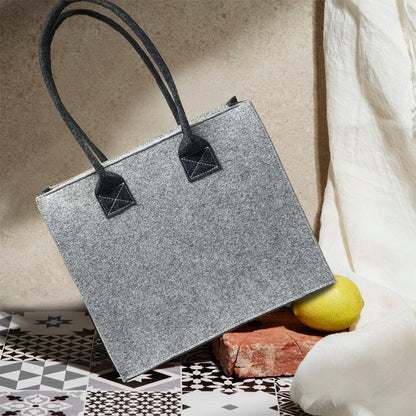 Felt Reusable Shopping Bag, Storage Tote Utility Bag